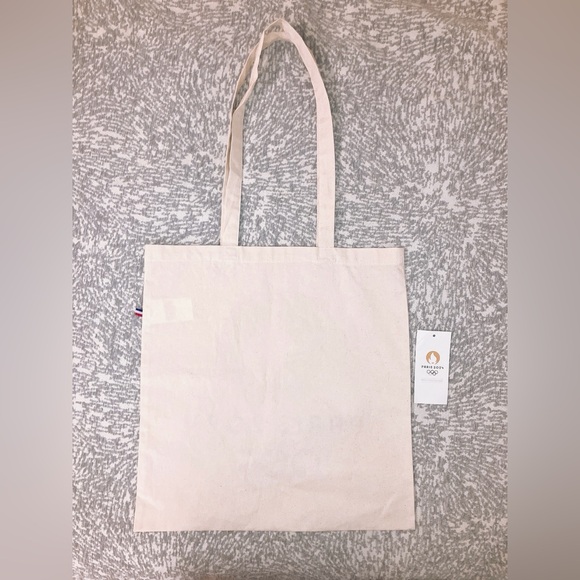 🇫🇷 Paris 2024 Olympics Reusable Canvas Tote Bag 16” Official Souvenir - Picture 2 of 5